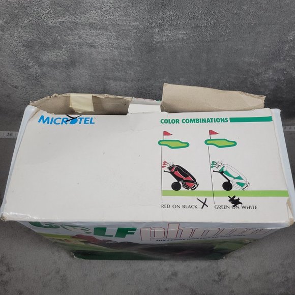 Vintage Bondwell Black/Red Golf Bag Desk Telephone~c. 1989~Open Box! - Picture 2 of 16